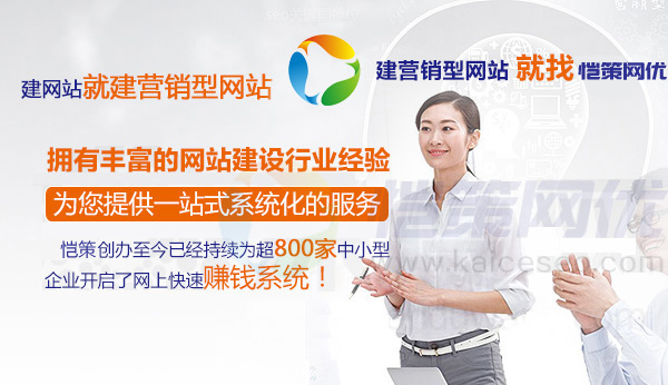恺策网优营销型网站建设第一品牌